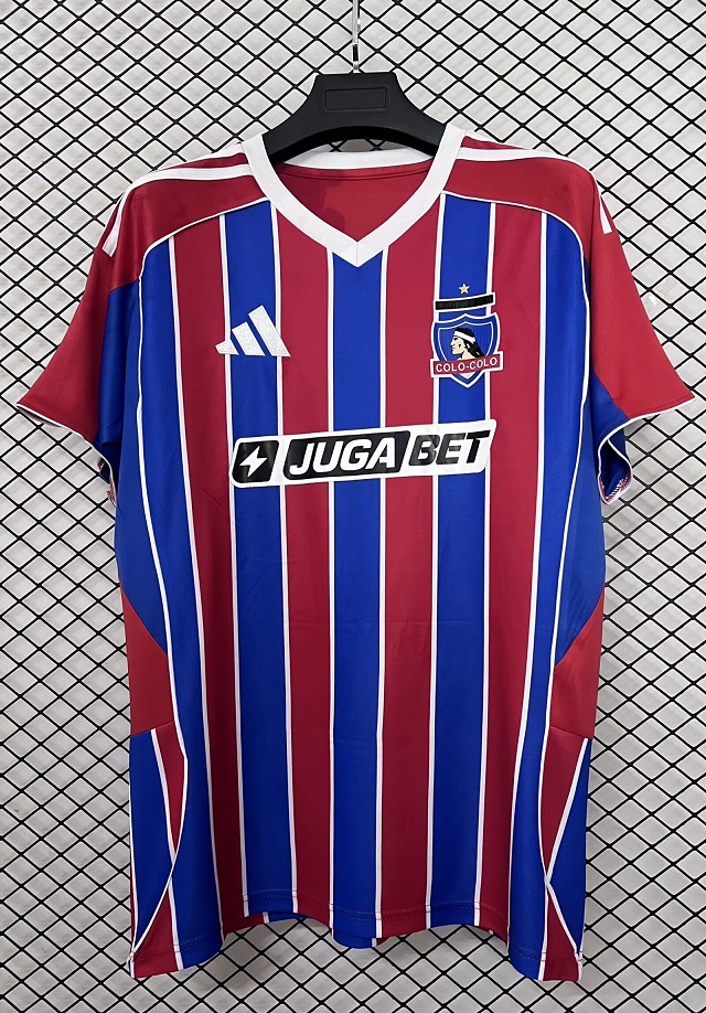 AAA Quality Colo Colo 25/26 Third Red/Blue Soccer Jersey
